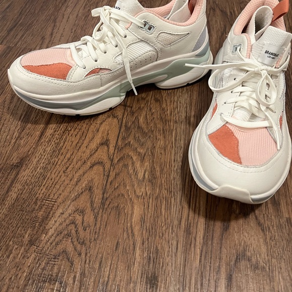 brand black Women's Cream and White Sneakers - Picture 5 of 7